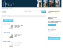 Tablet Screenshot of daltonstate.libcal.com