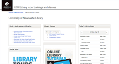 Desktop Screenshot of newcastle.au.libcal.com