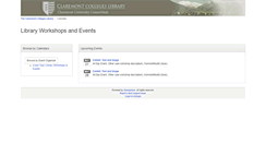Desktop Screenshot of claremont.libcal.com